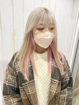 オアフ(Oahu) white milktea*pale pink