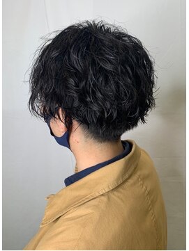 アッシュ 名駅(ASCH) カット、ソフトツイストパーマ