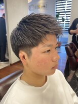 ミオスタイル 大福店(MIOSTYLE) 学生短髪スタイル　アップバングツーブロ
