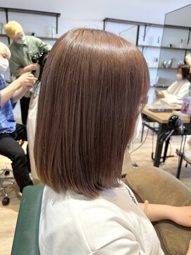 サラ(sarah) ダブルカラー/ピンクブラウン