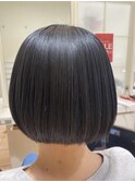 大人のタイトボブ/質感再生カラー
