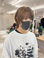 サンド 鹿児島中央(sand)&nbsp;黒髪/グレーベージュ/レイヤーロング/前髪パーマ[鹿児島駅]