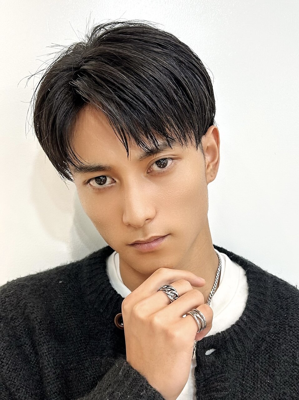 黒髪ナチュラルコンマバングマッシュ 15：L191816214｜アイトーキョー