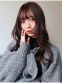 ピンクブラウン * 顔周りレイヤー