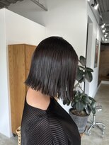 ブルーブラン(blue blanc)&nbsp;シアーブラックミディアムボブ