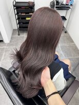 ペレ 栄店(PELE)&nbsp;デザインカラー/レイヤーカット/ウェットヘア/オリーブベージュ