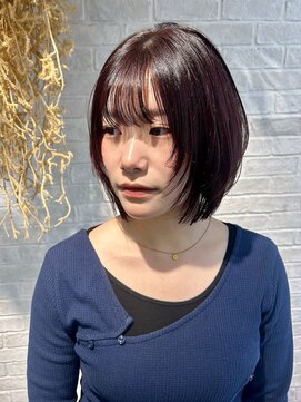 コル(col oodori) ボブレイヤー/ブリーチなしカシスピンク