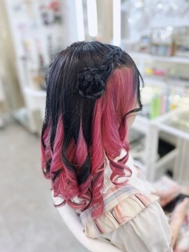 アトリエビューティーアミュ(atelier beauty AmU) 推し活 ライブ イベント 量産型 ハーフツインお団子 ひつじヘア