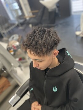 リプレイ 草津店(RIPLAY) ベリーショート/ダークアッシュ/ニュアンスパーマ/韓国マッシュ