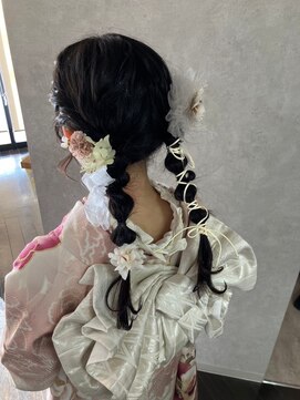 ディルガ リンク(Dilga LINK) 2025成人式　ツインあみおろし