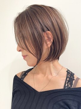 ジル ブラン 福岡(JIL BLAN) 大人可愛い30代40代50代ボブ/ショートカット/白髪染め白髪ぼかし