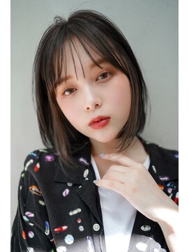 ギークス(GEEKS) 【GEEKS渋谷】イヤリングカラー/春カラー/伸ばしかけボブ/透明感