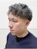 ツイスパ/刈り上げ/アップバング/ツーブロ/メンズパーマ