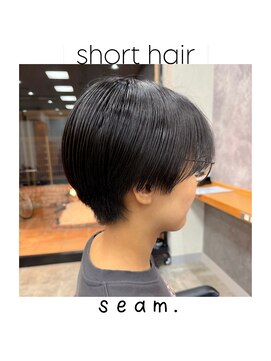 簡単スタイリングハンサムショート◎どんな髪質・毛量・年齢もOK