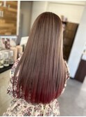 問い合わせ多数のデザインカラー　裾カラーピンク