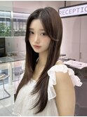 韓国式レイヤーカット×結んで可愛い顔周りカット