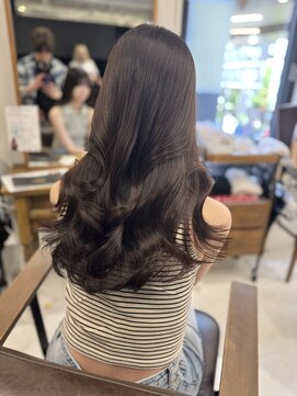 ハピネス 梅田茶屋町店(HAPPINESS) 韓国ヘア/レイヤーカット/髪質改善/顔周りカット/ベージュ