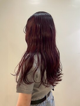 パーミル ヘア クマモト(permille ‰ hair Kumamoto) カシスピンク×巻き髪