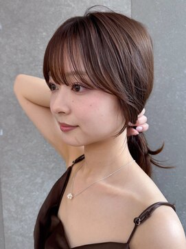 ロンドワン 三宮元町(Lond one) 韓国レイヤーカット/ヨシンモリフェイスレイヤー/艶髪カラー