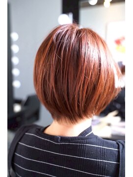 シャロン(SHARON) 【SHARON】ショートボブ×ビビットオレンジ