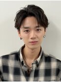 フェザーショート/センターパート/メンズ/原宿/表参道/10代/20代