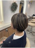白髪の目立たないハイライトカラー♪