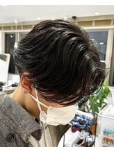 直毛で動きが出ない方へ。さりげない変化で垢抜けるニュアンスパーマ[メンズカット/メンズパーマ/横浜]