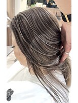 アッシュ 大宮店(Ash)&nbsp;縮毛矯正毛/ミルクティーハイライトバレイヤージュ