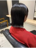 切りっぱなしボブ