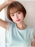 前髪こなれ感あふれる大人ショートボブ【浦和】