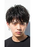 メンズカット/20代30代40代シャドウパーマ/センターパート/越谷