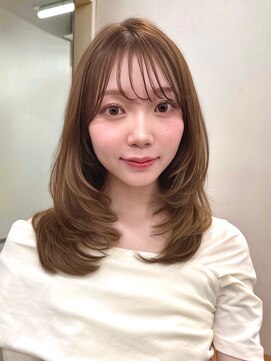 アビー(ABBEY3) レイヤーカットミディアムレイヤーハッシュカットハイレイヤー