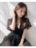 ロング/おとな女性/ミルクティーブラウン/ハイライト/髪質改善