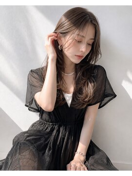アッシュ 学芸大学店(Ash) ロング/おとな女性/ミルクティーブラウン/ハイライト/髪質改善