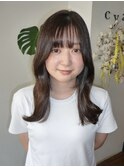 【cyan】透け感アッシュベージュ