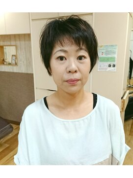 エノモト(ENOMOTO) 30代40代50代小顔ハンサム大人ショートヘアシースルー前髪