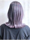 ミディアムデザインカラーブリーチラベンダー_ba304723