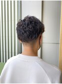 【津賀　涼】無造作かき上げパーマアップバングショート☆