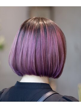 ヘアサロン エン(hair salon en.) 20代オススメ！ピンクグラデーション×ボブ