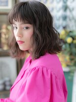 カバーヘア ブリス 大宮西口(COVER HAIR bliss) 黒髪シースルーバングくせ毛風エアリーロブc大宮20代30代40代