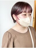 【morio原宿】マッシュショート インナーピンクブリーチ 横沢
