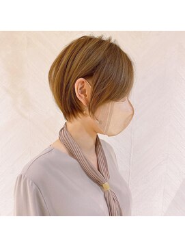 ロンド ストラーダ 心斎橋(Lond strada) ショート×ハイライト白髪ぼかし×シルキーベージュ[心斎橋]