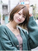 20代30代40代◎小顔ショートボブショコラアッシュふんわりカール