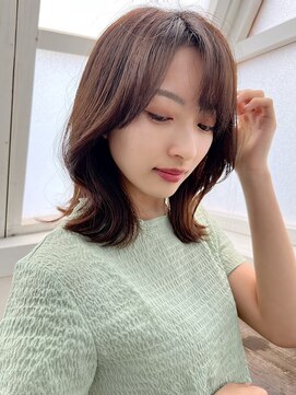 クオリス 上福岡店(QUALIS) 20代30代大人可愛い韓国外ハネヨシンモリワンホンエギョモリヘア