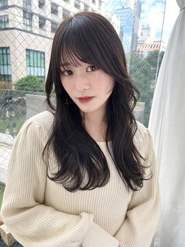 バイオレット 表参道店(Violet) くびれヘア 前髪パーマ おくれ毛 顔周りカット