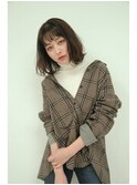 大人ボブ　外ハネ　黒髪