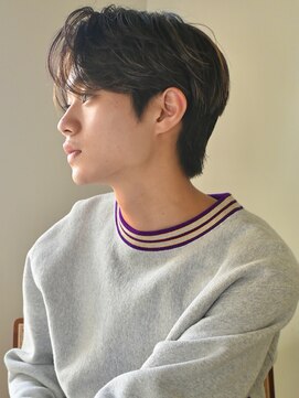 ディッセンバー 神宮前(December) ニュアンスパーマアッシュブラックウルフ波巻きスパイラル渋谷