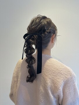 フーコー 下関店(fuhcoh) 編みおろしポニー