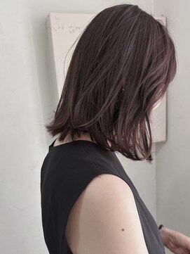 キャンバス バイ ネオリーブ 横浜西口(Canvas by neo.) 伸ばし中ボブレイヤー顔周りカット ブリーチなし グレーパープル