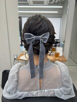 ボブヘアのゆるふわアップ【清板】